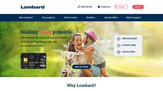 Lombard Interest Free finance