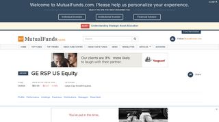 GESSX: GE RSP US Equity - MutualFunds.com