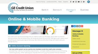 GE Credit Union - Online & Mobile Banking