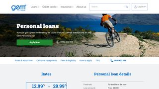 Personal Loans NZ | Fixed Interest Rates | Gem Finance