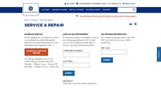 Appliance Repair Service and Support | GE Appliances