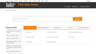 FAQ Help Center - Gearbest support