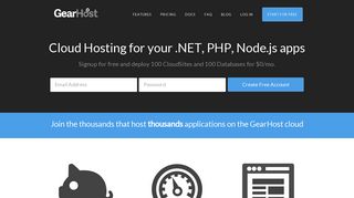 GearHost: .NET and PHP Cloud Hosting