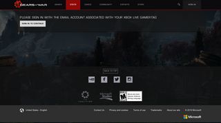 Sign-in Required | Gears of War - Official Site