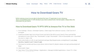 How to Download Gears TV – Gears TV IPTV Info