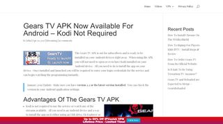 Gears TV APK Now Available For Android - Kodi Not Required ...