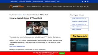 How to Install Gears IPTV on Kodi - TroyPoint