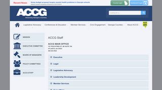 ACCG Staff - ACCG Advancing Georgia's Counties