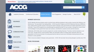 Member Services - ACCG Advancing Georgia's Counties
