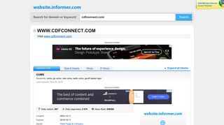 cdfconnect.com at Website Informer. COMS. Visit Cdfconnect.