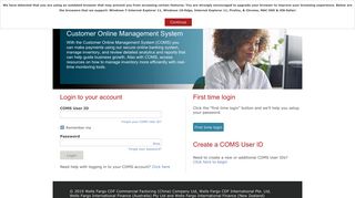 COMS - Customer Online Management System