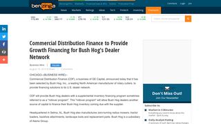 Commercial Distribution Finance to Provide Growth Financing for ...
