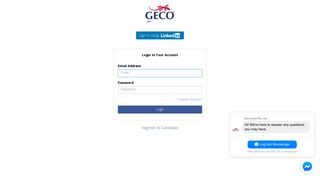 Login to your Account - Geco Asia