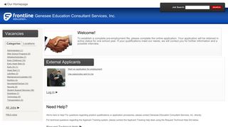 Genesee Education Consultant Services, Inc. - Frontline Recruitment