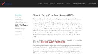 GECS: Green & Energy Compliance System — BuildGreenDC.org