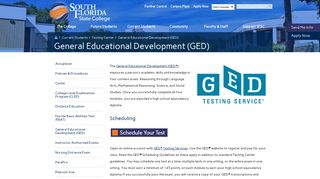General Educational Development (GED) - South Florida State College