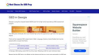 GED in Georgia - Prices, Classes and Testing Centers