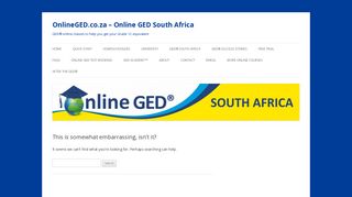 Your Account - OnlineGED.co.za - Online GED South Africa