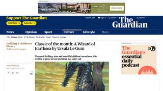 Classic of the month: A Wizard of Earthsea by Ursula Le Guin | Books ...