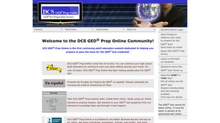 DCS GED® Prep Online : GED Test Preparation Services