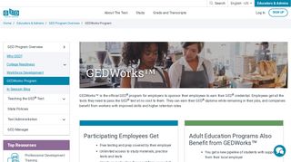 GEDWorks Program - GED - GED.com