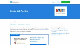 Geebo Pricing, How to Post a Job, Key Information, and FAQs