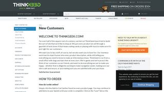New Customers | ThinkGeek