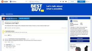 Employee email login? : Bestbuy - Reddit