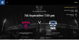 AFL Elimination Final Melbourne v Geelong Cats