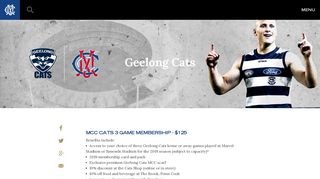 Geelong Cats dual membership option - Melbourne Cricket Club
