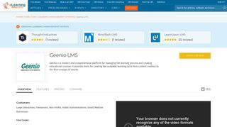 Geenio LMS - eLearning Industry