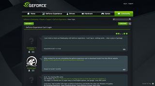 GeForce Experience Can't Login - GeForce Forums