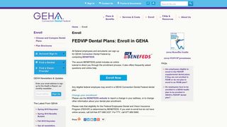 Enroll | GEHA Connection Dental Federal