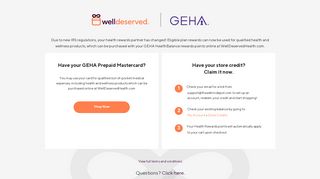 FSAstore.com for GEHA Health Rewards