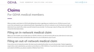 GEHA provides a easy process for members to submit and track claims