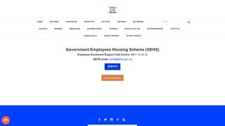 Government Employees Housing Scheme (GEHS) - WWW.GOVPAGE ...