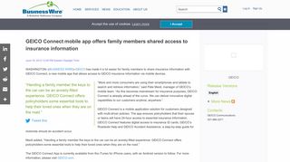 GEICO Connect mobile app offers family members shared access to ...