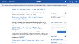 Why GEICO Commercial Auto Insurance? | GEICO