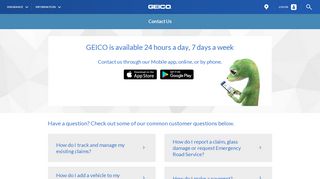 How To Contact Us ~ General Contact Information | GEICO