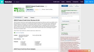 GEICO Federal Credit Union Reviews - WalletHub