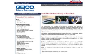 GEICO Marine Insurance: About Our Policies: Pleasure Boat Policy