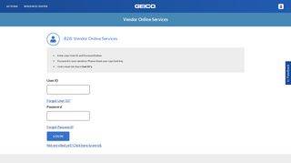 GEICO Vendor Online Services - B2B Services