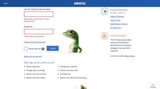 Login - GEICO Online Service Center, Car Insurance, Auto Insurance