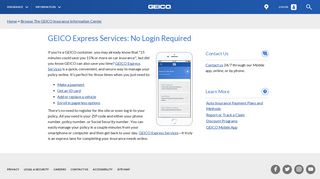 GEICO Express Services: No Login Required | GEICO