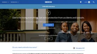 Umbrella Insurance - Get a Free Quote Today | GEICO