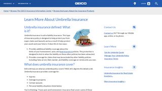Learn More About Umbrella Insurance | GEICO