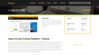 Welcome to Gelco.com - Log in to your Concur Solution - Concur