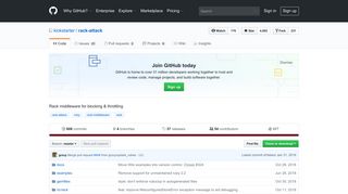 GitHub - kickstarter/rack-attack: Rack middleware for blocking & throttling