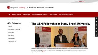 GEM Fellowship | Center for Inclusive Education - Stony Brook University