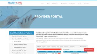 Provider Portal-HealthAxis Group
